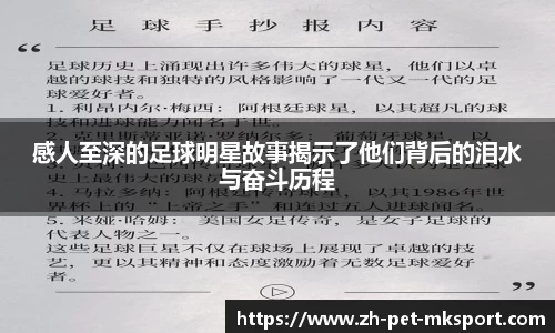 感人至深的足球明星故事揭示了他们背后的泪水与奋斗历程